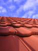 roof, top, sky, cer, blu, albastru, red, tigle, cover, house, casa, mansion, residence, living, 
